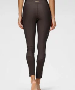 Bench. Leggings mit Leodruck und Mesh-Einsatz Schwarz-leo, White-leo -Bench Verkaufsgeschäft 0108d92a d0dd 51ec b618 de561251aa0d