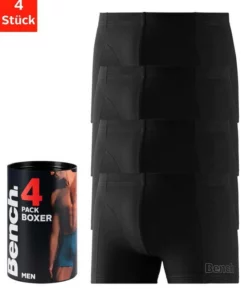 Bench. Boxer (4 Stück) in der Dose Navy | anthrazit-meliert | rot | schwarz, Blau | anthrazit-meliert | petrol | bordeaux, Schwarz, Schwarz | türkis | orange | lila -Bench Verkaufsgeschäft 12794c32 f0f1 55bd 96be 0fd658e62d41