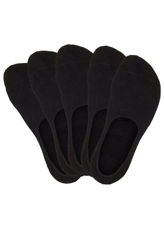 Bench. Füßlinge (5-Paar) für weit ausgeschnittene Schuhe Weiß, Schwarz 4 Bench. Füßlinge (5-Paar) für weit ausgeschnittene Schuhe Weiß, Schwarz – Bild 4