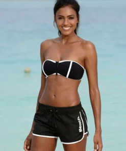 Bench. Badeshorts, mit Kontrastdetails Türkis, Pink, Orange, Schwarz -Bench Verkaufsgeschäft 15669138