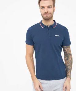 Bench. Poloshirt »Gruff« Charcoal Marl, Schwarz, Navy, White -Bench Verkaufsgeschäft 158c1772 ebd8 5459 a4e3 983f13e6580c