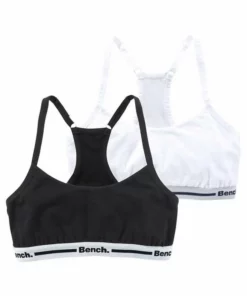 Bench. Bustier (Packung, 2 Stück) Mädchen - verstellbarer Ringerrücken Weiß | grau-meliert, Schwarz | weiß -Bench Verkaufsgeschäft 16145783