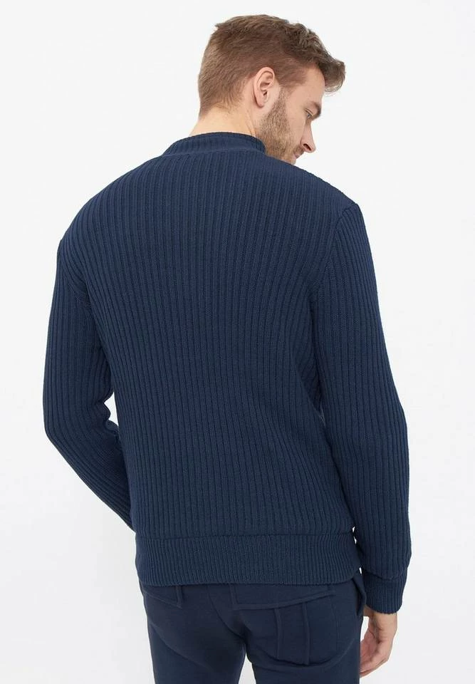 Bench. Funktionsjacke »Lido« Eleganter Rippstrick, Stickerei Navy, Charcoal Marl 3 Bench. Funktionsjacke »Lido« Eleganter Rippstrick, Stickerei Navy, Charcoal Marl – Bild 3