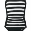 Bench. Badeanzug, mit trendigen Streifen Pink-wei&szlig;, Schwarz-wei&szlig;
