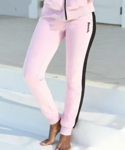 Bench. Sweathose mit Seitenstreifen und schmalem Bein Schwarz, Mint-schwarz, Rosa-schwarz, Anthrazit-meliert-schwarz