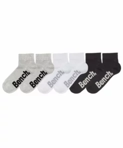 Bench. Kurzsocken (6-Paar) mit komfortablem Rippbündchen Schwarz, Schwarz | weiß | grau -Bench Verkaufsgeschäft 20306935