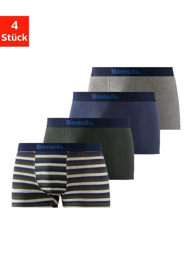 Bench. Boxer (4 Stück) mit modischem Streifen Olivgrün-gestreift | olivgrün | grau-meliert | navy, Rot | blau | olivgrün | navy, Blau-gestreift | blau | grau-meliert | navy, Rot-gestreift | rot | grau-meliert | navy 27 Bench. Boxer (4 Stück) mit modischem Streifen Olivgrün-gestreift | olivgrün | grau-meliert | navy, Rot | blau | olivgrün | navy, Blau-gestreift | blau | grau-meliert | navy, Rot-gestreift | rot | grau-meliert | navy – Bild 27