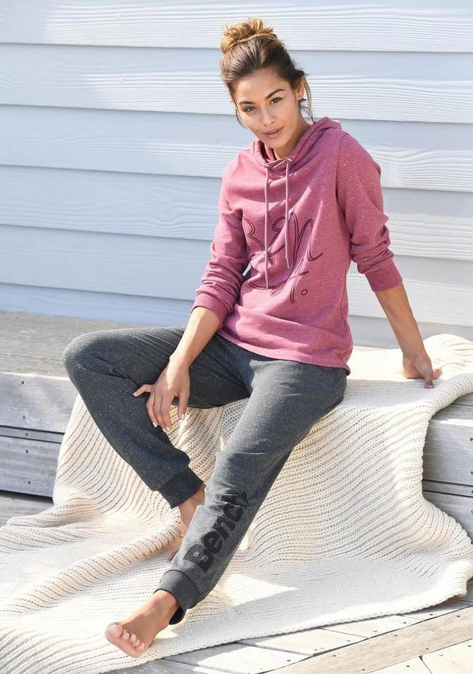 Bench. Relaxhose mit Logoprint Schwarz, Anthrazit-meliert 7 Bench. Relaxhose mit Logoprint Schwarz, Anthrazit-meliert – Bild 7