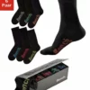 Bench. Socken (Box, 6-Paar) mit verschiedenfarbigen Logos Schwarz, Jeans-meliert, Grau-meliert