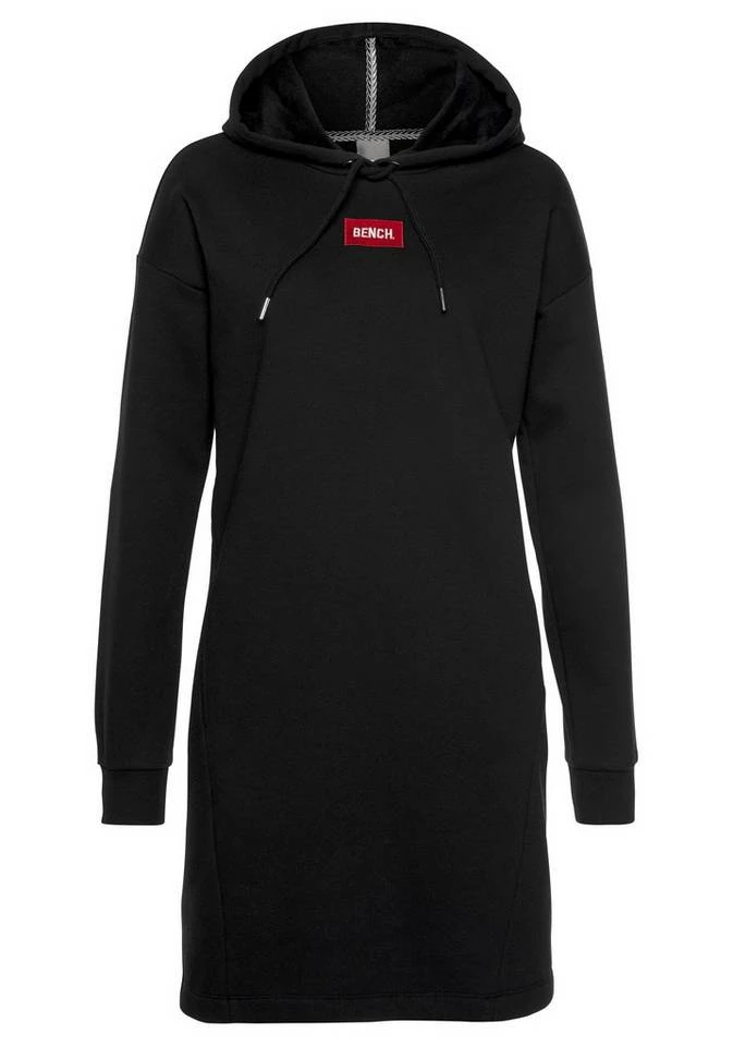 Bench. Sweatkleid mit kleiner Logostickerei Schwarz, Rot 2 Bench. Sweatkleid mit kleiner Logostickerei Schwarz, Rot – Bild 2