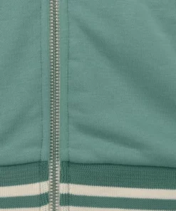 Bench. Kapuzensweatjacke mit gestreiften Bündchen und Glanzprint Grau-meliert, Apricot, Mint -Bench Verkaufsgeschäft 24403014