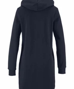 Bench. Sweatkleid mit Kapuze, kurzem Zipper und Kängurutasche Grau-meliert, Marine -Bench Verkaufsgeschäft 24403490