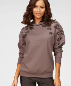 Bench. Kapuzensweatshirt mit glänzendem Leodruck Weiß-leo, Schwarz-leo, Nougat-leo -Bench Verkaufsgeschäft 245f1b1c 5044 5e4c 88b0 34cedbebcb40