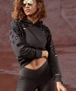 Bench. Kapuzensweatshirt mit glänzendem Leodruck Weiß-leo, Schwarz-leo, Nougat-leo -Bench Verkaufsgeschäft 24641bad 0806 53f3 b79d 9d5aa4ce62d0