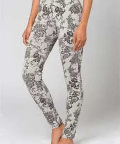 Bench. Leggings mit samtigem Blumendruck