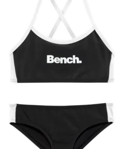 Bench. Bustier-Bikini mit gekreuzten Trägern Blau-weiß, Türkis-schwarz, Pink-schwarz, Schwarz-weiß -Bench Verkaufsgeschäft 31421467