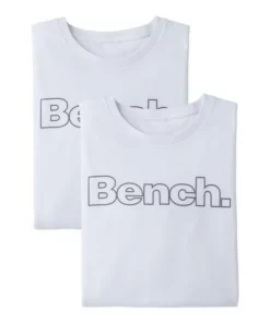 Bench. T-Shirt »Homewear« (2er-Pack) mit Bench. Print vorn Weiß | weiß, Petrol | schwarz, Grau-meliert | navy, Schwarz | schwarz -Bench Verkaufsgeschäft 31618181