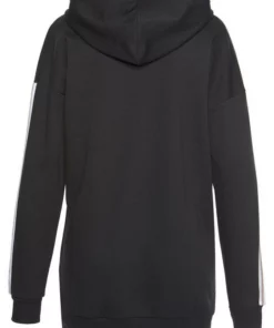 Bench. Kapuzensweatjacke in langer Form mit Zipper Camelfarben-weiß, Schwarz-weiß -Bench Verkaufsgeschäft 31681732