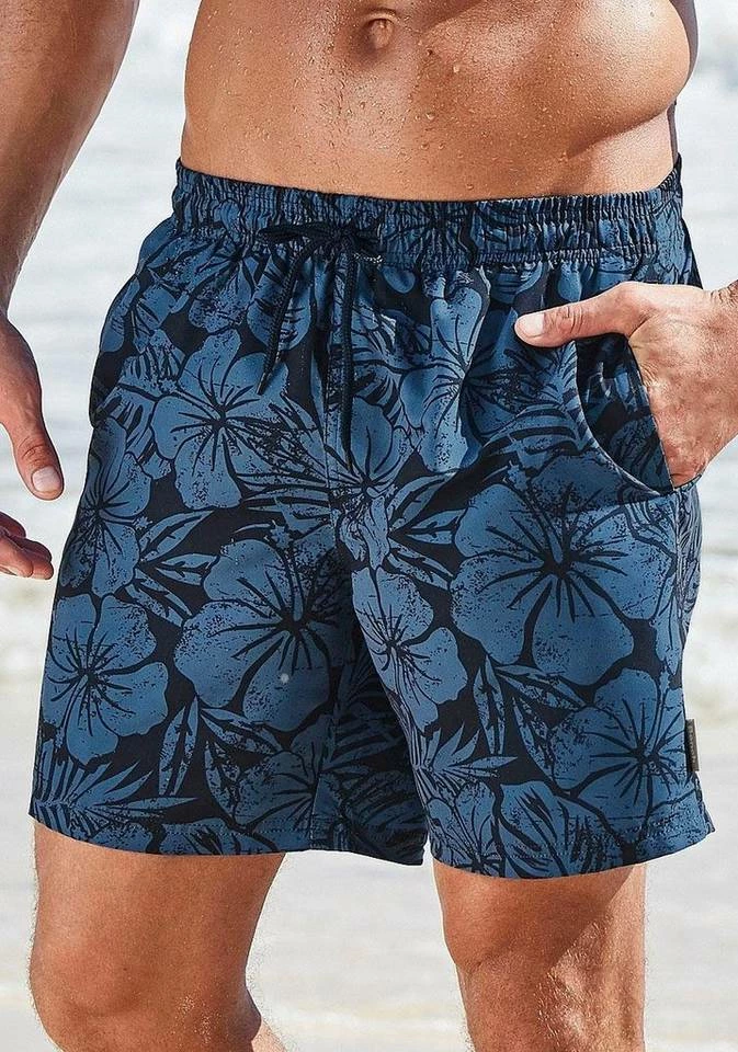 Bench. Badeshorts Neon-orange-bedruckt, Marine-bedruckt 3 Bench. Badeshorts Neon-orange-bedruckt, Marine-bedruckt – Bild 3