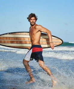 Bench. Badeshorts, mit farbigen Einsätzen Marine, Grau