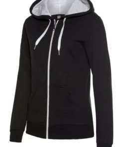 Bench. Kapuzensweatjacke »Contrast« mit Reißverschlusstasche am Ärmel Navy-pink, Grau-meliert-pfirsich, Schwarz-weiß -Bench Verkaufsgeschäft 34282276