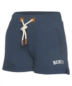Bench. Sweatshorts mit Kordelzug und Lederimitat-Details Navy, Koralle -Bench Verkaufsgeschäft 34378287