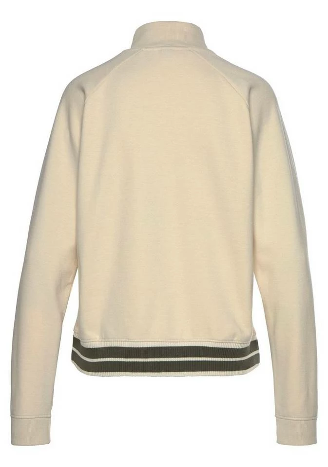 Bench. Sweater mit Stehkragen und gestreiftem Bund Schwarz, Ecru 4 Bench. Sweater mit Stehkragen und gestreiftem Bund Schwarz, Ecru – Bild 4