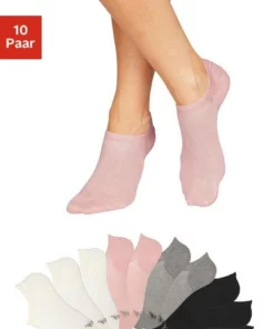 Bench. Sneakersocken (10-Paar) mit Pikeestruktur 10 x ecru, 3 x ecru | 2 x grau | 2 x rosa | 3 x schwarz, 10 x schwarz -Bench Verkaufsgeschäft 34601804