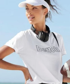 Bench. T-Shirt Schwarz | weiß, Rot | weiß, Hellgrau-meliert | weiß -Bench Verkaufsgeschäft 35186604