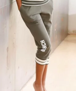 Bench. Relax-Caprihose mit breiten weichen Ribbündchen Schwarz, Khaki
