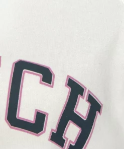 Bench. Sweatshirt mit Logo Tape an den Ärmeln Dunkelrosa-rosa, Weiß -Bench Verkaufsgeschäft 35334496