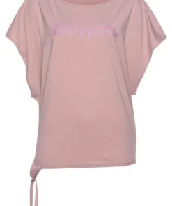 Bench. T-Shirt mit Logodruck Weiß, Schwarz, Mauve -Bench Verkaufsgeschäft 35475159