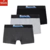 Bench. Boxer (3 Stück) für Jungen Schwarz, Anthrazit | grau-meliert | schwarz