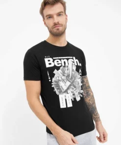 Bench. Kurzarmshirt »Fontaine« Schwarz, Grey marl -Bench Verkaufsgeschäft 36da9f84 c086 5456 97b4 469dd5892742