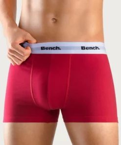 Bench. Boxer (4 Stück) mit kontrastfarbigem Bund Schwarz, Royalblau | grau-meliert | rot | schwarz, Navy | bordeaux | petrol | anthrazit -Bench Verkaufsgeschäft 387bb47f 150f 53cb 824d f692bdb20688