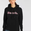 Bench. Hoodie »ANISE« mit frontalem Logo Print Fuchsia, White, Schwarz, Black