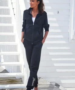 Bench. Sweatjacke mit glänzender Logostickerei am Stehkragen Schwarz, Ecru, Hellgrau-melange -Bench Verkaufsgeschäft 434dae38 6f6d 59ab b3c7 59ac6422bf51 1