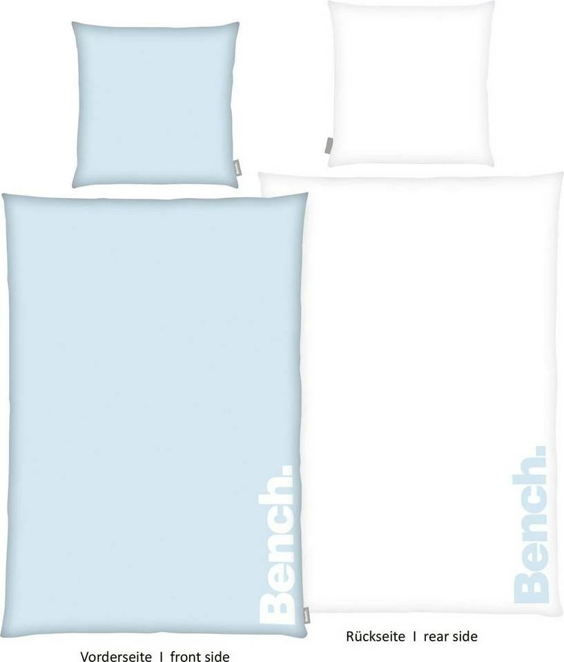 Wendebettwäsche »Bench«, Bench., mit Schriftzug Rosa, Schwarz, Grau, Mint 7 Wendebettwäsche »Bench«, Bench., mit Schriftzug Rosa, Schwarz, Grau, Mint – Bild 7