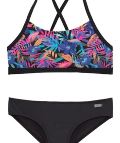 Bench. Bustier-Bikini mit trendigem Dschungeldruck