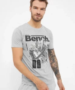 Bench. Kurzarmshirt »Fontaine« Schwarz, Grey marl -Bench Verkaufsgeschäft 48a13cef a84a 56c4 aaff 6102a30fa124