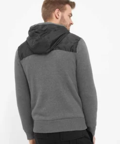 Bench. Funktionsjacke »Dillo« Eleganter Rippstrick, Stickerei Schwarz, Charcoal Marl -Bench Verkaufsgeschäft 4a649c2f 5486 592e 8976 a42084034800