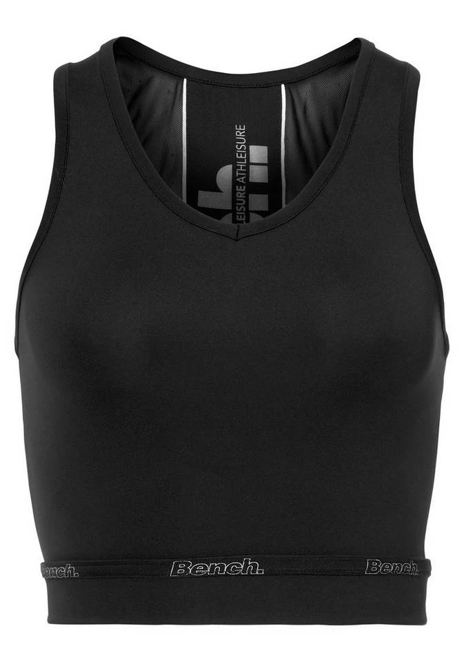 Bench. Crop-Top mit Racerback und Mesh-Einsätze Schwarz, Orange, Royalblau 4 Bench. Crop-Top mit Racerback und Mesh-Einsätze Schwarz, Orange, Royalblau – Bild 4