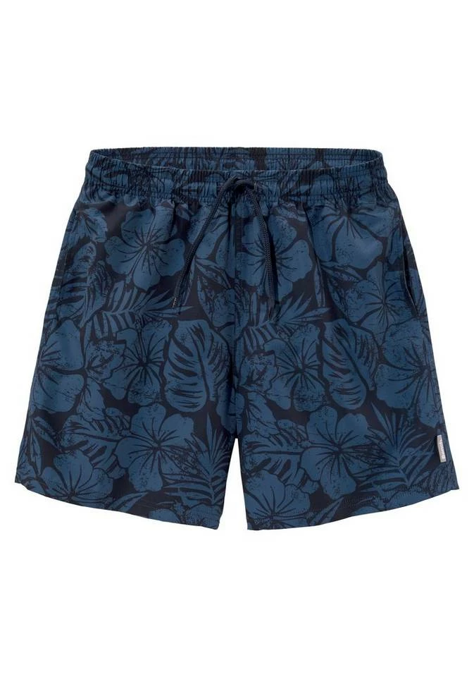 Bench. Badeshorts Neon-orange-bedruckt, Marine-bedruckt 2 Bench. Badeshorts Neon-orange-bedruckt, Marine-bedruckt – Bild 2