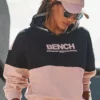 Bench. Hoodie mit Logodruck Grau-altrosa, Grau-schwarz, Schwarz-altrosa