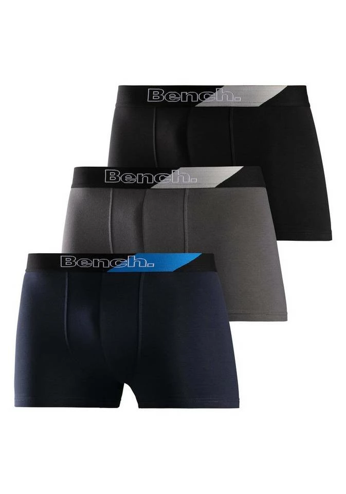 Bench. Boxer (3 Stück) mit modischem Streifen im Webbund Schwarz, Anthrazit | navy | schwarz 2 Bench. Boxer (3 Stück) mit modischem Streifen im Webbund Schwarz, Anthrazit | navy | schwarz – Bild 2