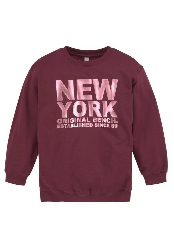Bench. Sweatshirt in sehr weiter Form mit Folien-Präge-Druck 2 Bench. Sweatshirt in sehr weiter Form mit Folien-Präge-Druck – Bild 2