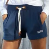 Bench. Sweatshorts mit Kordelzug und Lederimitat-Details Navy, Koralle