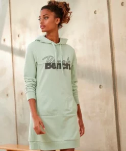 Bench. Sweatkleid mit aufwendiger Logostickerei Anthrazit-melange, Mint-melange, Schwarz