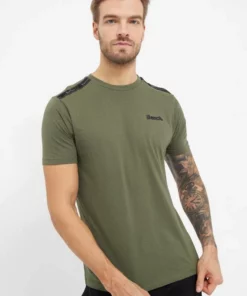 Bench. Kurzarmshirt »Sholo« Khaki, Schwarz -Bench Verkaufsgeschäft 66823302 0268 5437 a98d ad1712ec6d2c