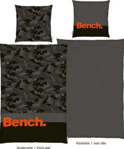 Wendebettwäsche »Bench«, Bench., mit Schriftzug